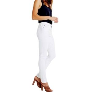 Ag Jeans Prima White Mid-rise